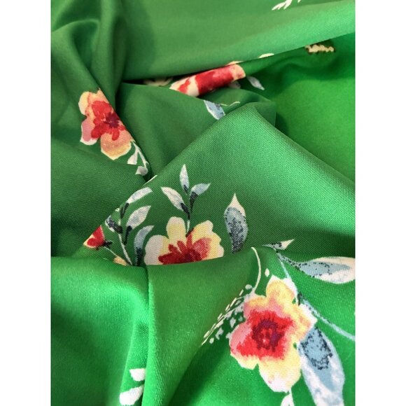 Soprano Womens Dress Size S Green Floral Halter Sleeveless Fit & Flare Sundress - Picture 7 of 7